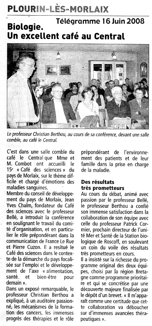 compte-rendu de presse