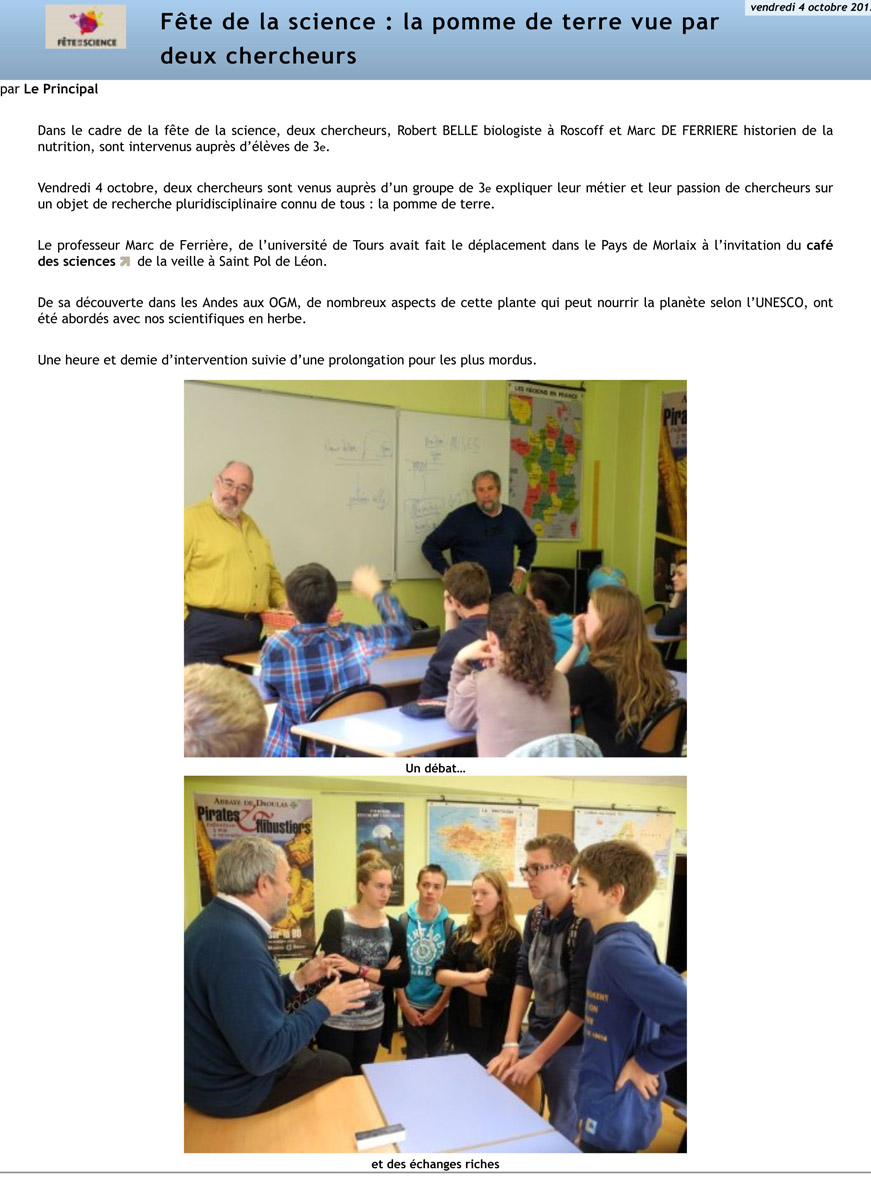 site collège