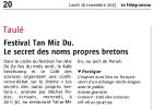 [MORLAIX - 20]  TB/NOR/PAGES<MLXTAULE1> ... 16/11/15